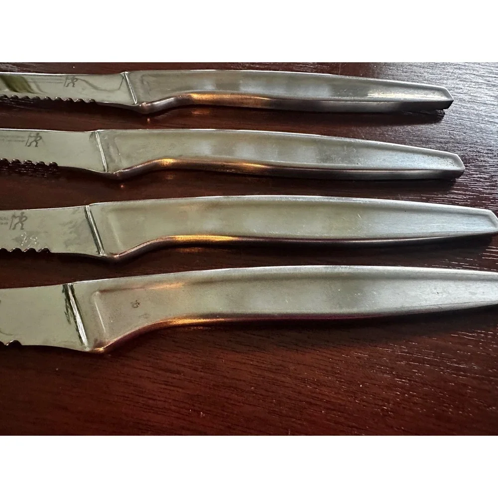 J.A. Henckels International 4pc Steak Knife Set 35199-100mm Stainless Serrated